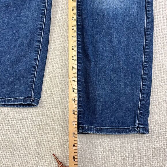 Torrid Pull On Jeans Women's Size 3X 3T Straight Blue Elastic Waist Drawstring - Picture 7 of 11